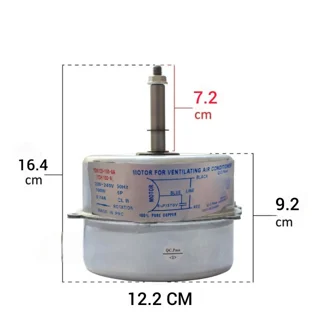 موتور فن کولرگازی مدل YDK120-100-6A مناسب برای انواع کولر گازی 102059771