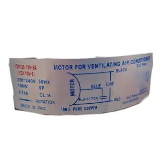 موتور فن کولرگازی مدل YDK120-100-6A مناسب برای انواع کولر گازی 102059770