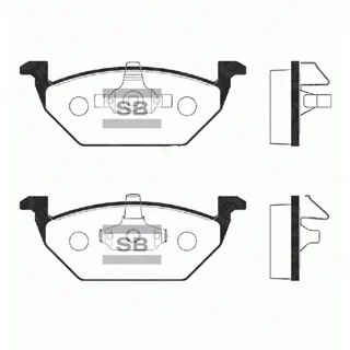 لنت ترمز جلو خودرو های-کیو مدل SP1701 دو جفت مناسب برای بسترن B30 102128240