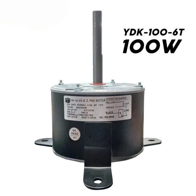 موتور فن کولرگازی مدل YDK-100-6T6 مناسب برای انواع کولر گازی 102062972